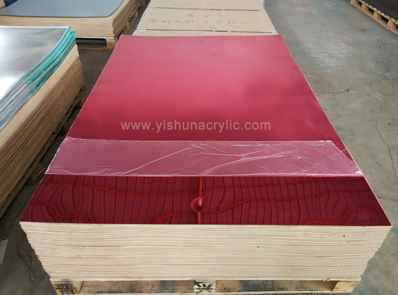 red acrylic pmma mirror sheet