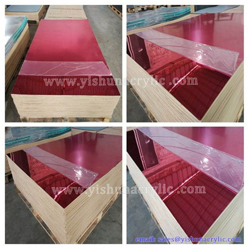 red acrylic pmma mirror sheet