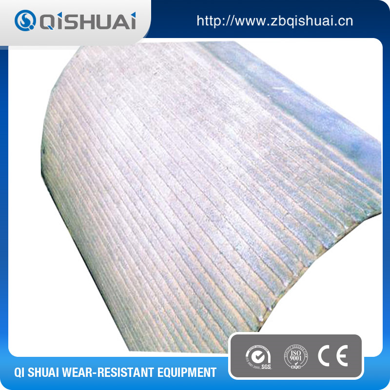 Bimetallic alloy welded overlay wear resistant chrome steel sheet