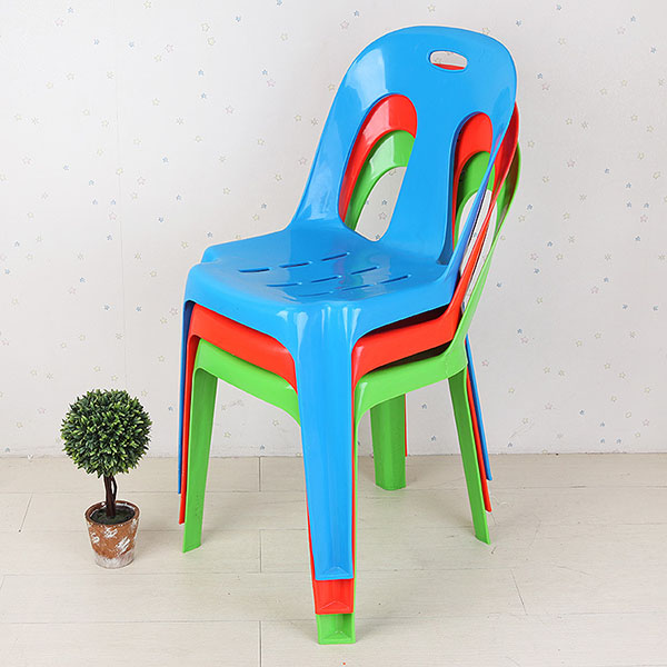 Durable and comfortable stacking plastic chair