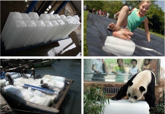 Each block ice is 2kg to 20kg brine system Ice block machine