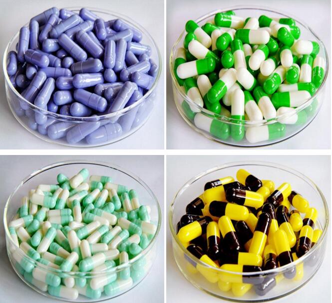 ISO Certified Hard Gelatin Capsule Shells Fortified Gelatin Capsule Green