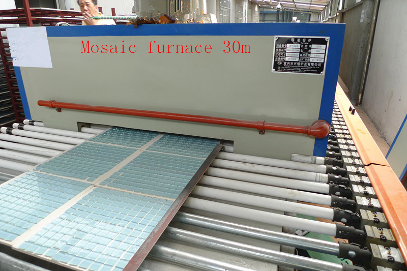 Glass mosaic furnace Mosaic production line30m