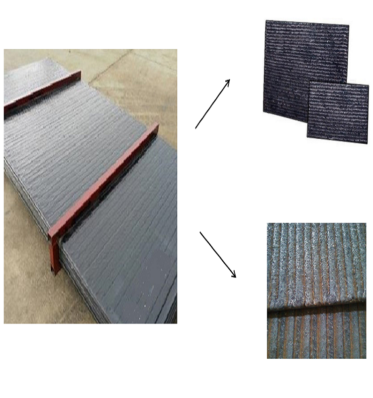 Chromium carbide overlaying alloy welding wear steel platesheet