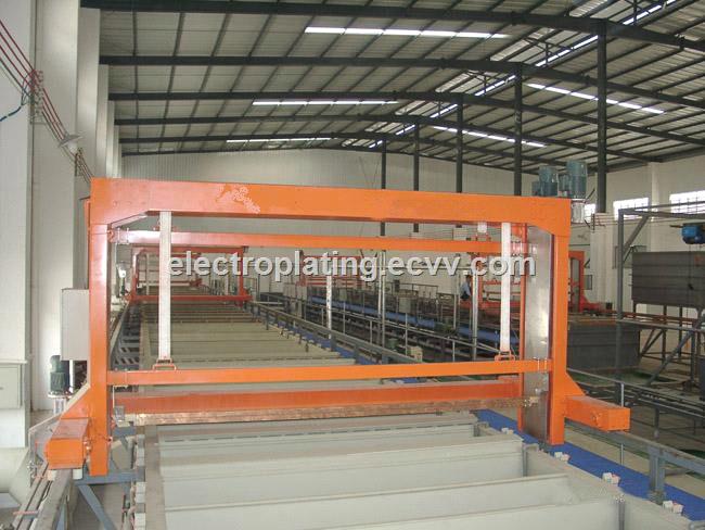 Automatic electroplating production line for rotogravure cylinder making