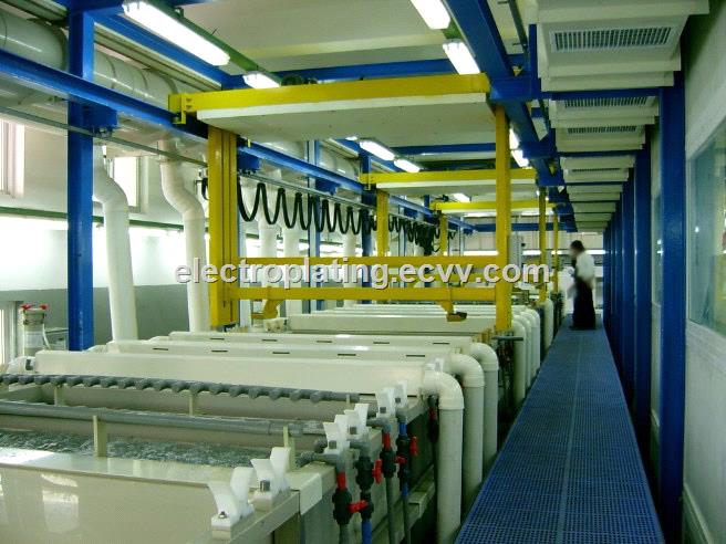 Automatic zinc electroplating production line