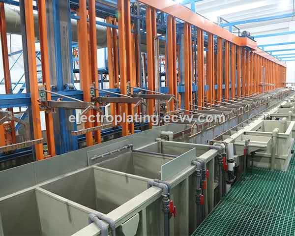 copper nickle chrome electroplating line plant