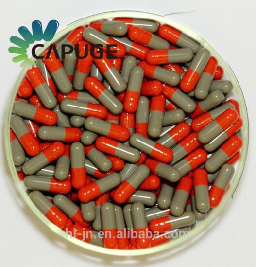 Halal empty hard gelatin capsules 3 colored print available