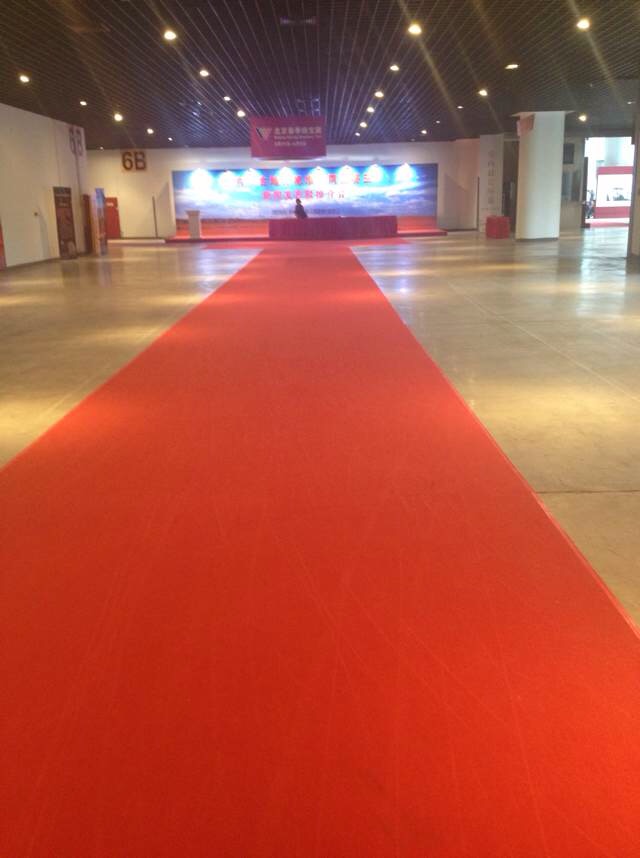 Filmcoated exhibition carpet