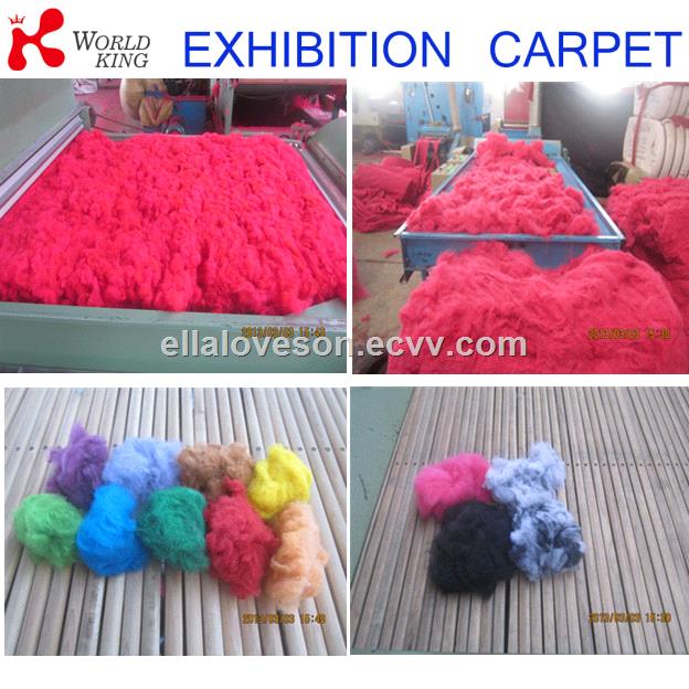 Polyester filmcoated exhibition carpet