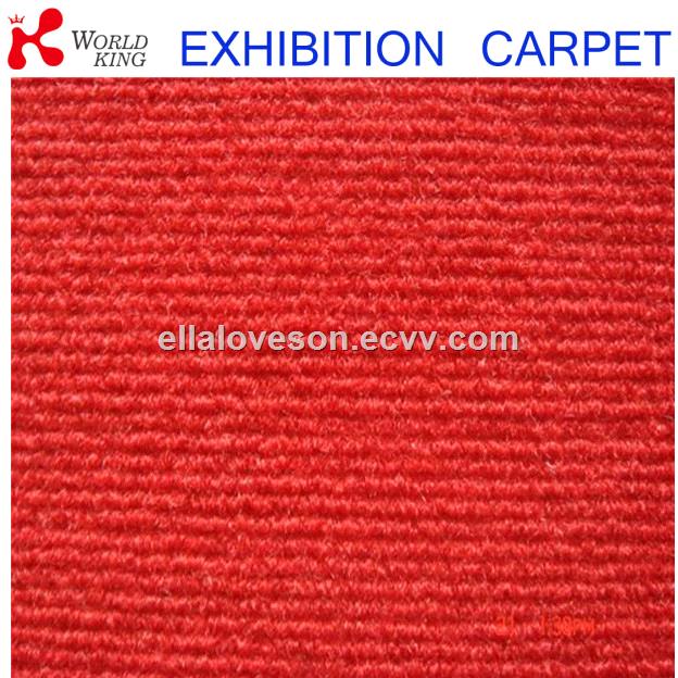 Polyester ribbed exhibition carpet