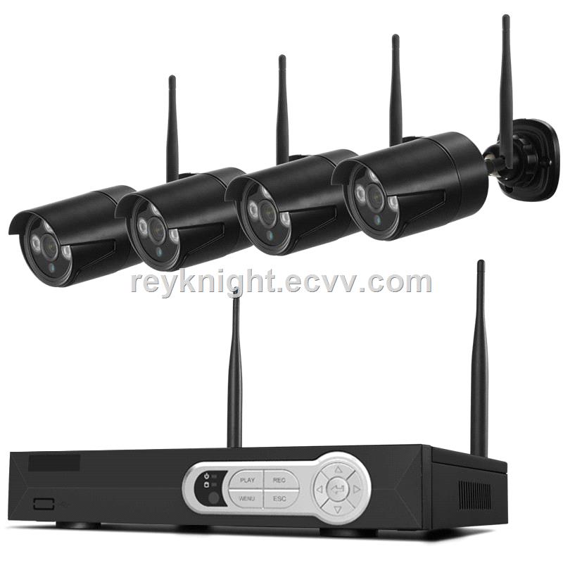 Black 4CH 720P WIFI NVR kit