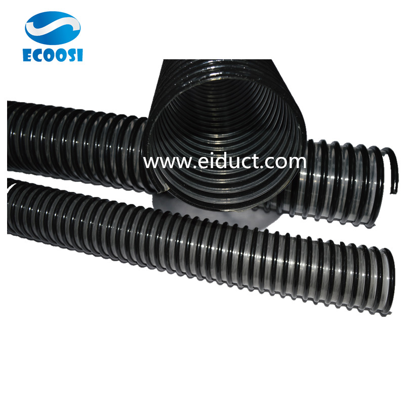 Heavywalled PVC suction delivery hose for liquids and powders