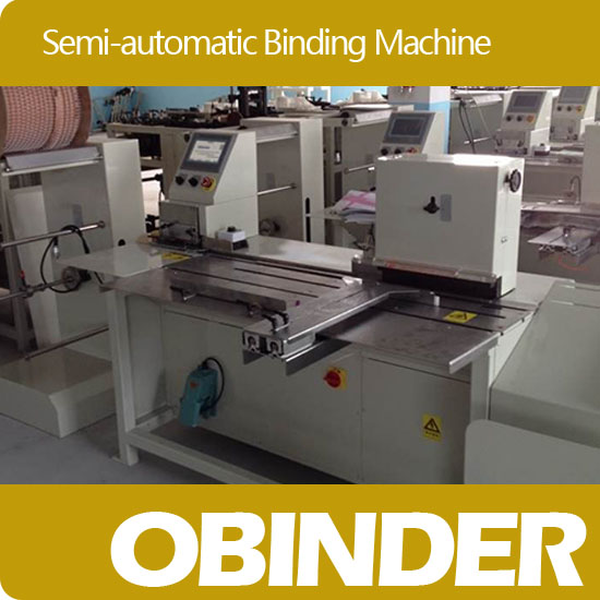 Obinder Semiautomatic book wire binding machine OBWC420