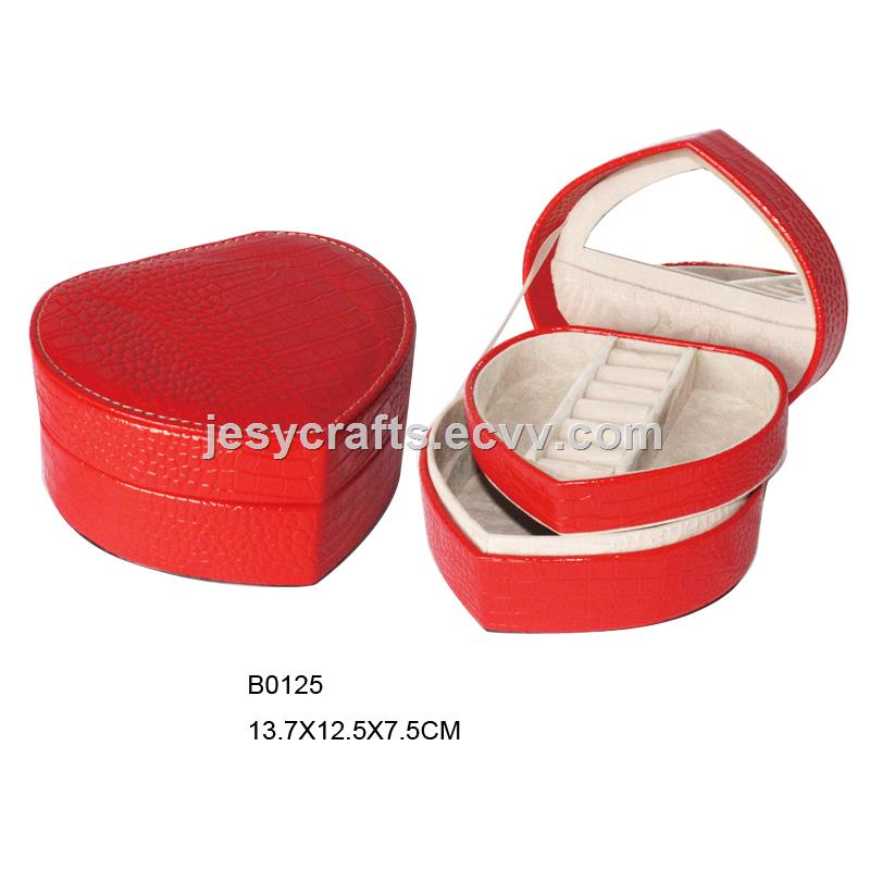 heart shape promotional jewelry case