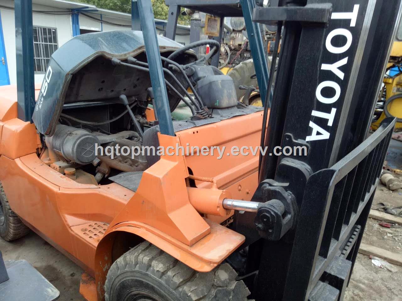 Used Secondhand Toyota 5T ForkliftSFor Sale