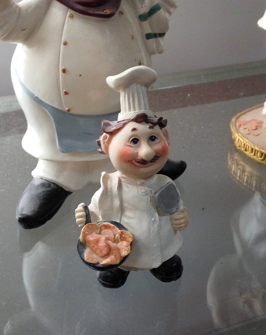 chef sculpture home decoration figurine garden decoration