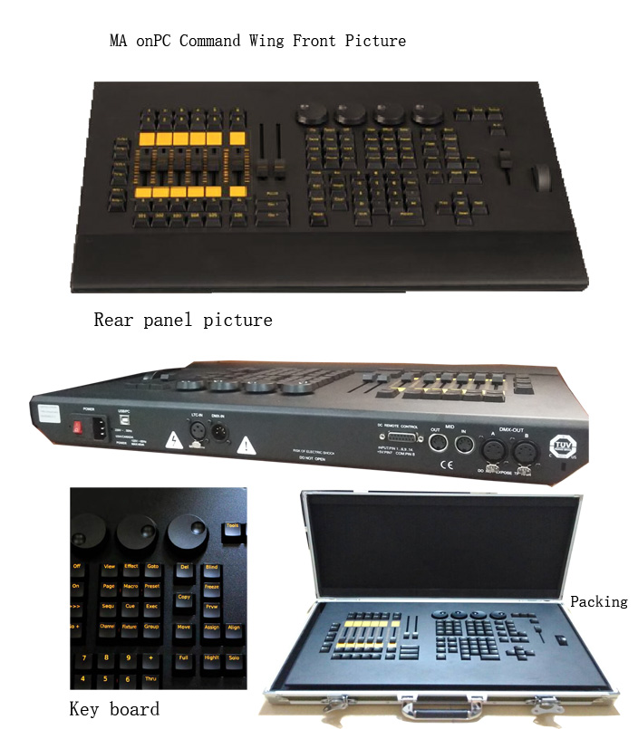 New Arrival China Disco Lights DMX Stage Light Console Grandma2 On PC MA2 Command Wing