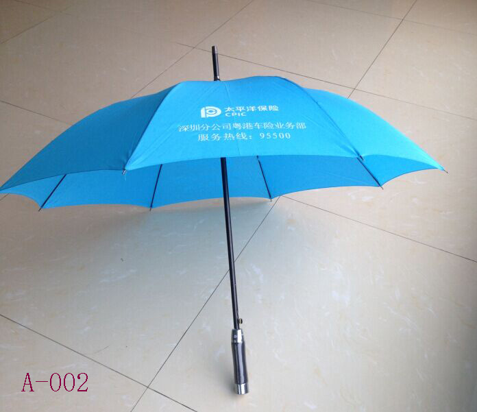 238K Straight Auto Spring Pongee Advertising Umbrella