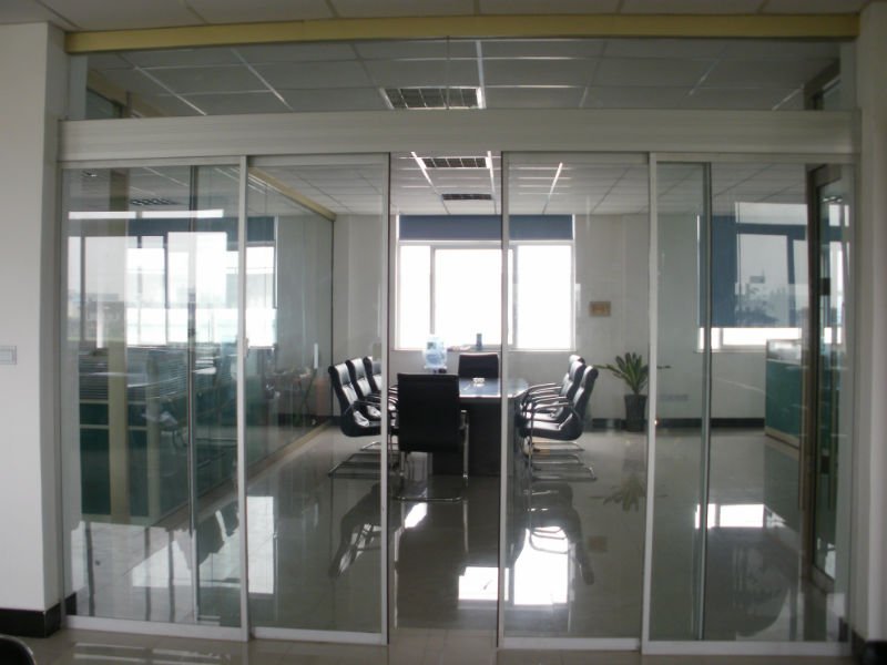 Good price automatic sensor glass sliding door