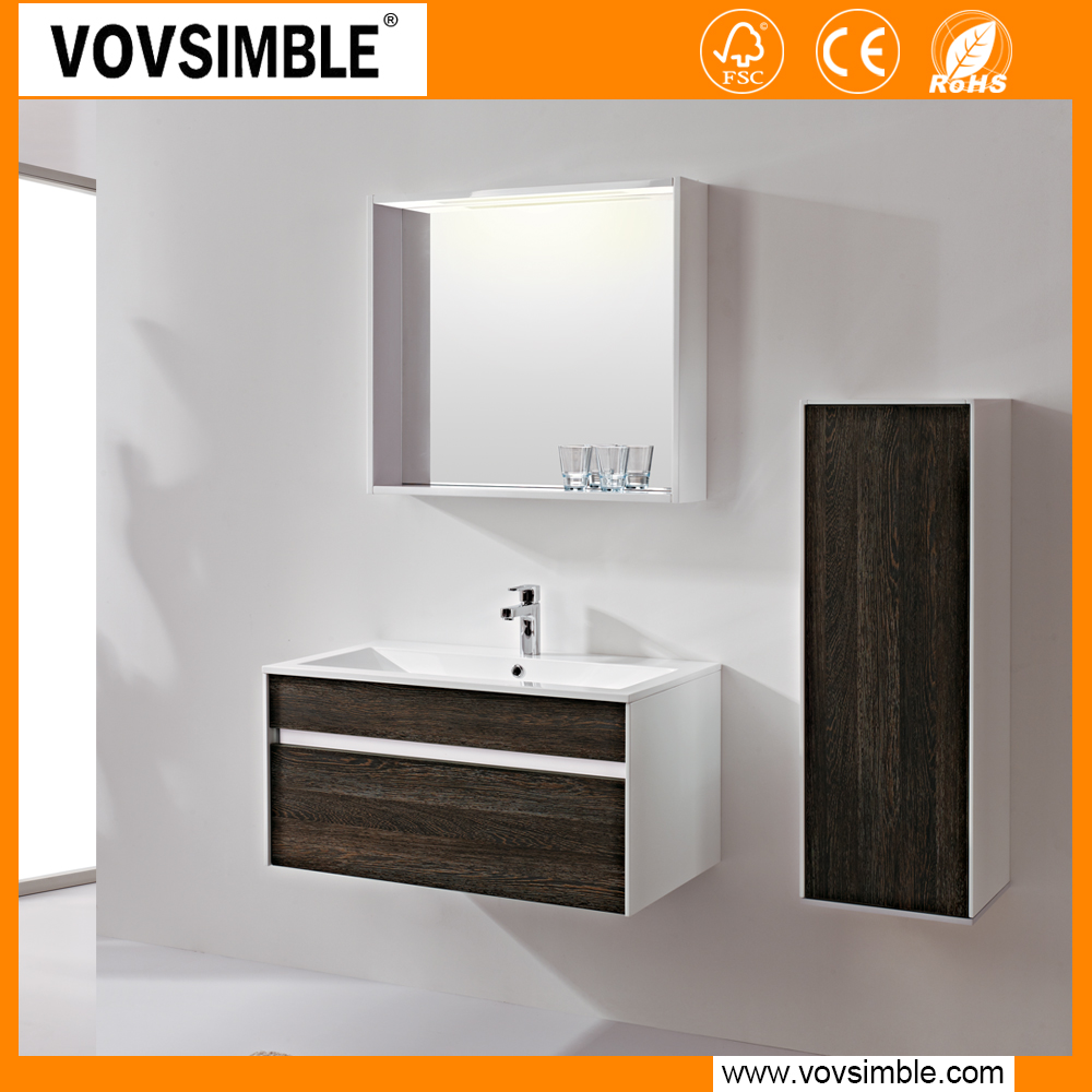 China factory Vovsimble modern style MDF bathroom vanity small bathroom furniture