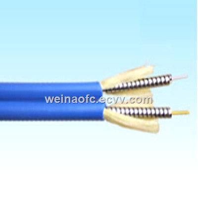 Optical Fiber Armored Zipcord Cable Singlemode 8 Digit Duplex 2mm 3mm