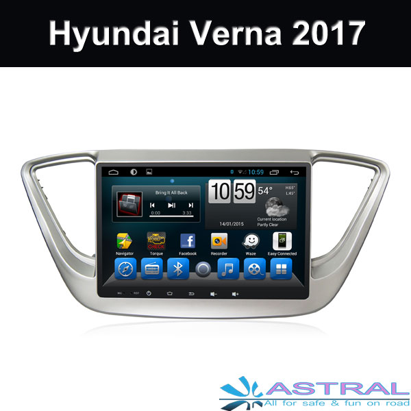Professional OEM Android 60 Car Multimedia Kitkat Hyundai Verna 2017