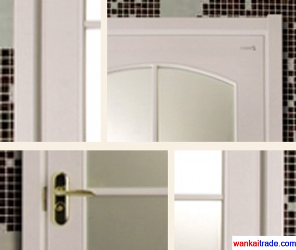 Fiberglass solid wooden doors of oak or rosewood with glassinternal door entry doors