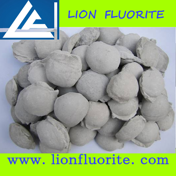 Minetallurgy industry mineral CaF2 80 85 Fluorspar Briquette used in steelmaking industry