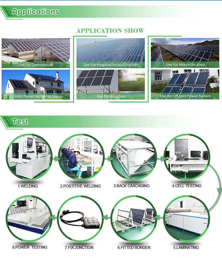 High quality solar moudle 100w 18v poly solar panel