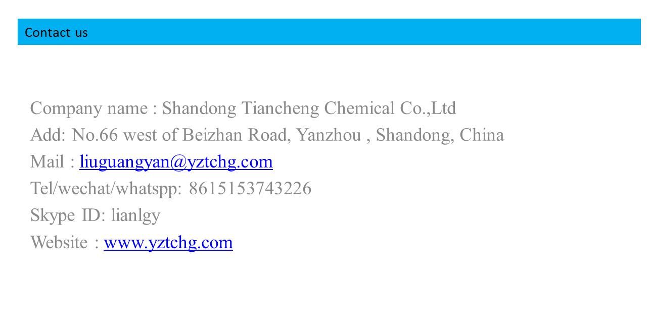 Cationic reagent 3Chloro2hydroxypropyl Trimethyl Ammonium Chloride 