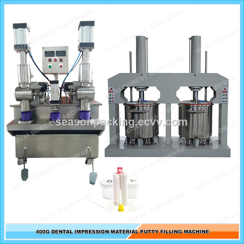 400G Jar Dental Impression Material Silicone Putty Filling Machine