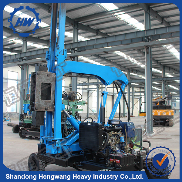 Highway Guardrail Hydraulic Vibratory Pile Driver