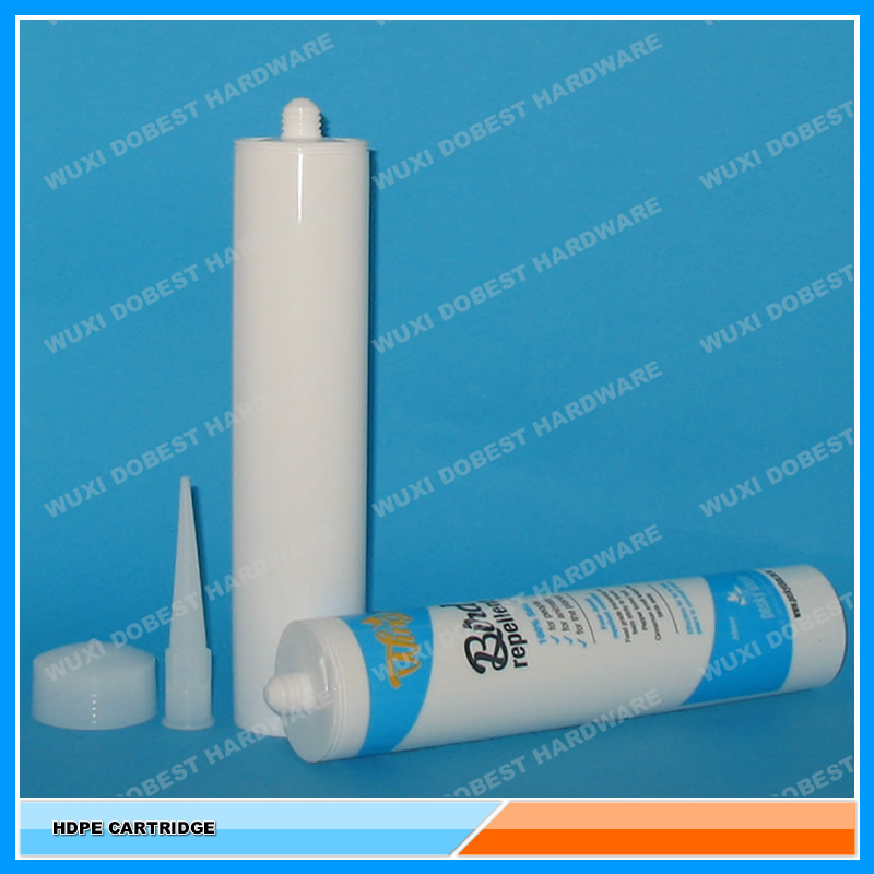 Silicone Sealant 300ML Empty Black Color HDPE Cartridge