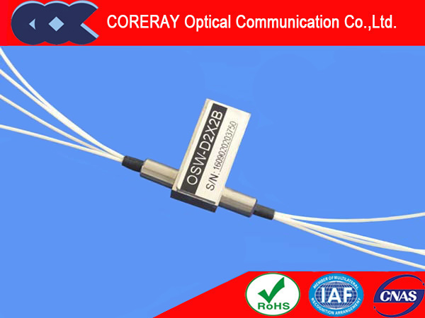 D2x2B Fiber optical switch Mechanical Optical Switches with wide Wavelength Range