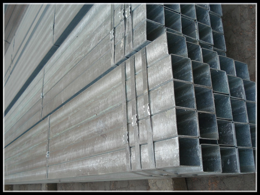 zinc coated square steel tube