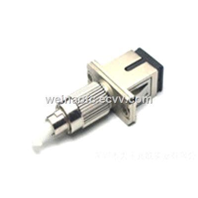 Hybrid adaptor FC maleSC female simplex metal housing