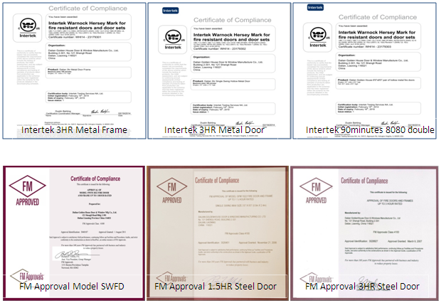 steel flush door with 3 hours fire rated