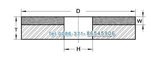 CBN Flat Wheel Tapered Both Side