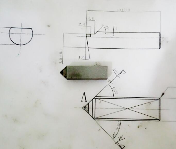 PCD Boring Insert for drilling hole into machine