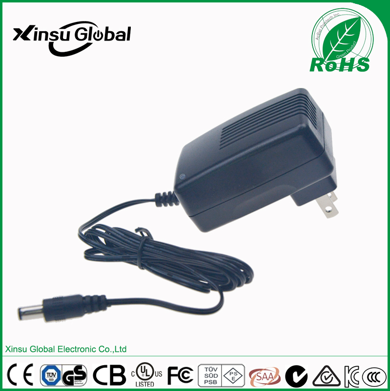 UL cUL FCC approval US plug 24w 24v 1a ac dc power adapter
