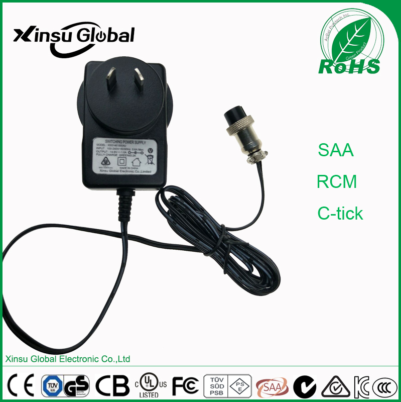 SAA CTICK RCM approval Australia plug ac to dc power adapter 12V 2A
