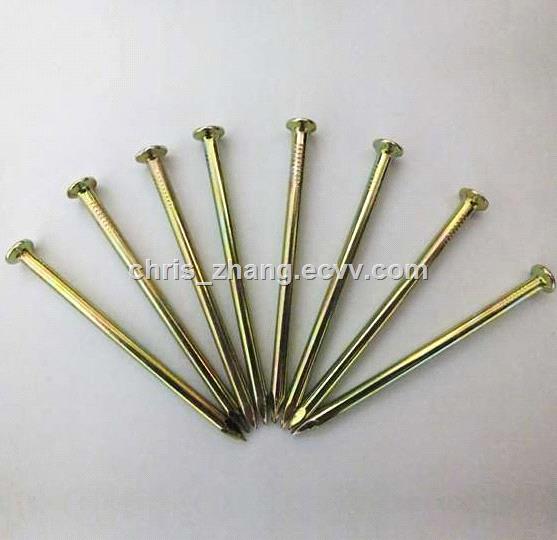 Yellow Painted Concrete Nails Yellow Painted Coil Nails From China 