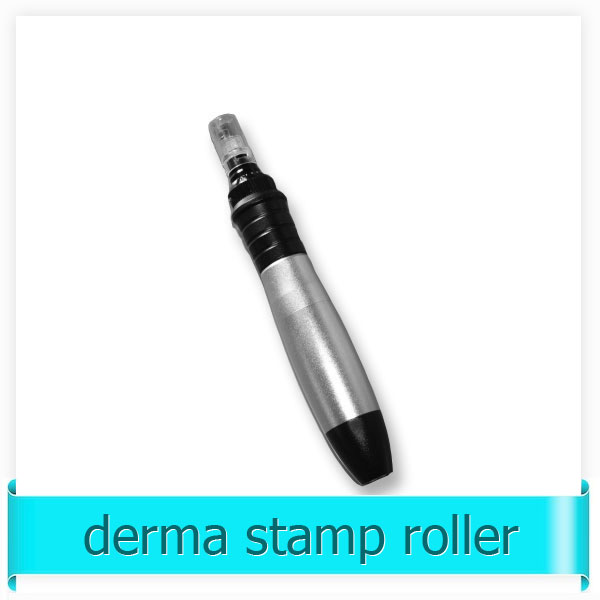 sliver color 12 needles stainless microneedling derma stamp roller electric derma pen dermapen