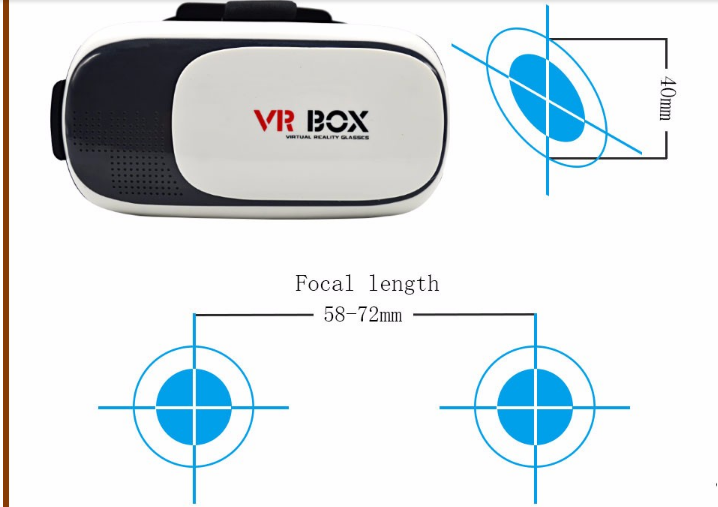 2016 Hot Selling product vr box 3d glasses vr 3d vr headset