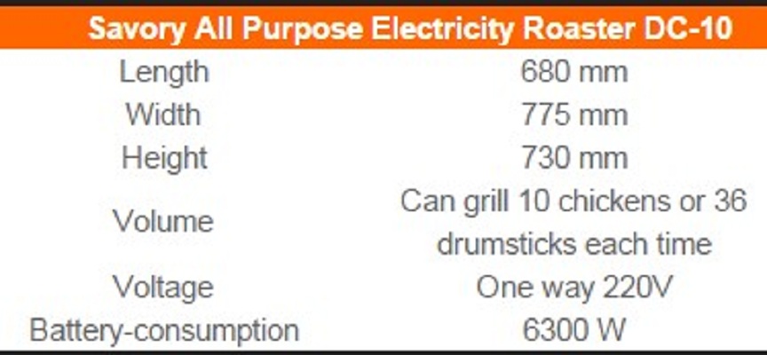 DC10 All Purpose Electricity Roaster