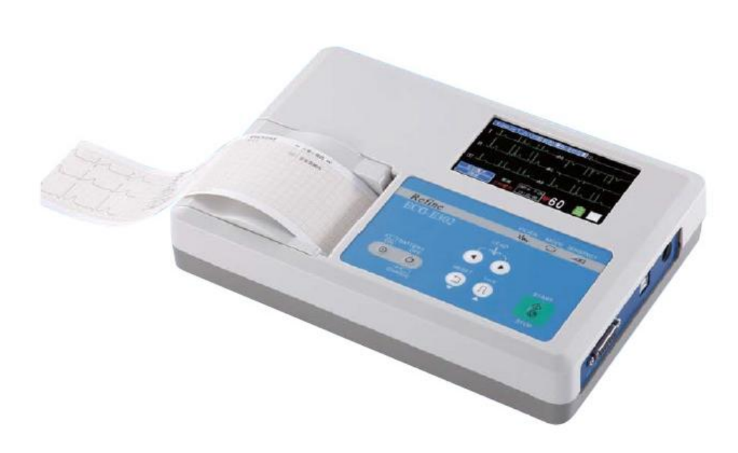 3 Channel with Color Screen Electrocardiograph ECG ECGE302