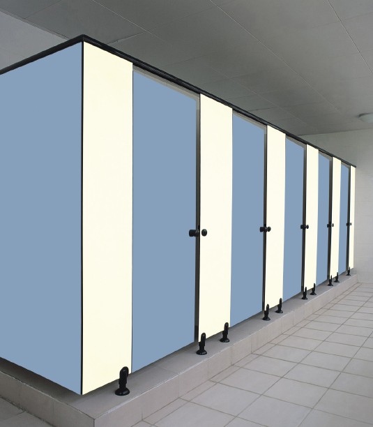 Phenolic Toilet Partition Water Proof HPL Toilet Cubicle