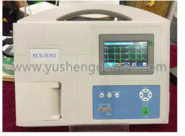 Digital Portable Three Channel ECG ECGE301