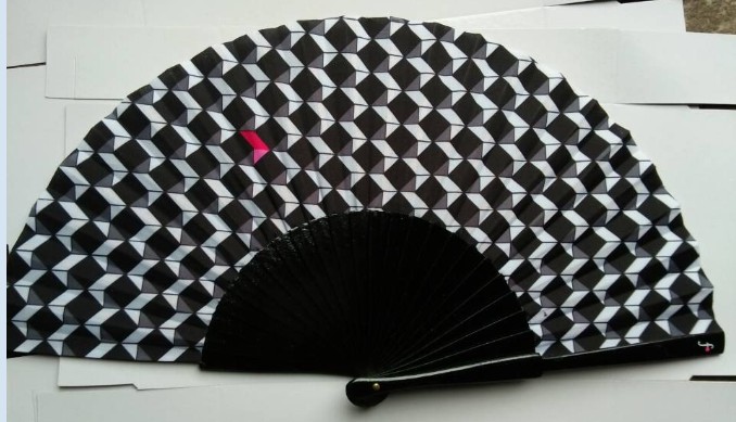 European style wood fan for promotion gifts